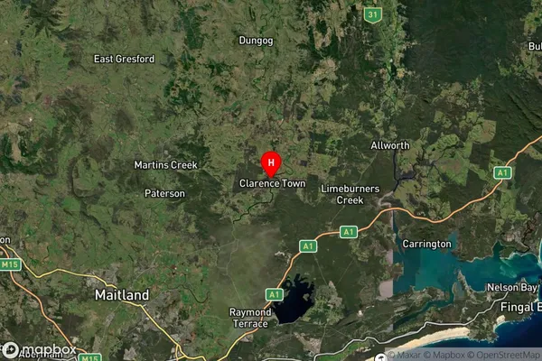 Clarence Town,New South Wales Satellite Map