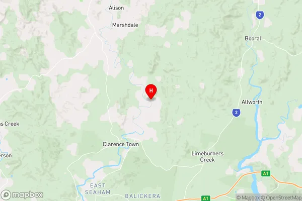 Glen Martin,New South Wales Area Map