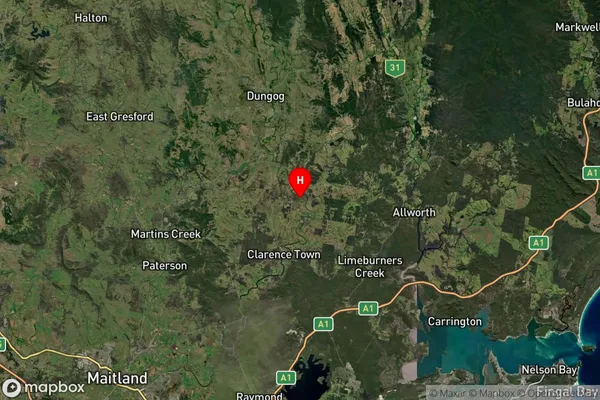 Glen William,New South Wales Satellite Map