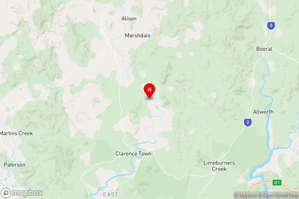 Glen William,New South Wales Area Map