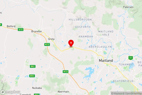 Lochinvar,New South Wales Area Map