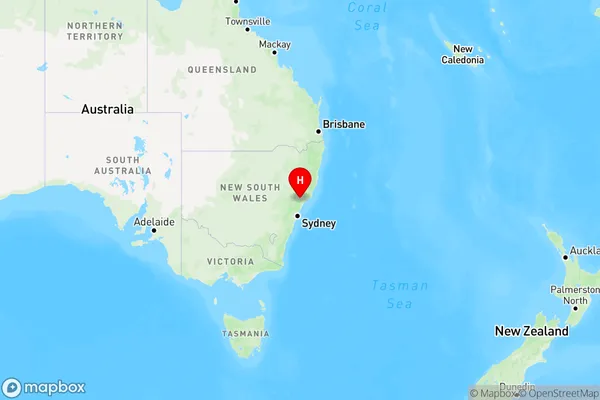 Oswald,New South Wales Region Map