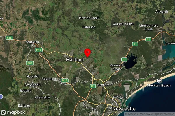 Raworth,New South Wales Satellite Map