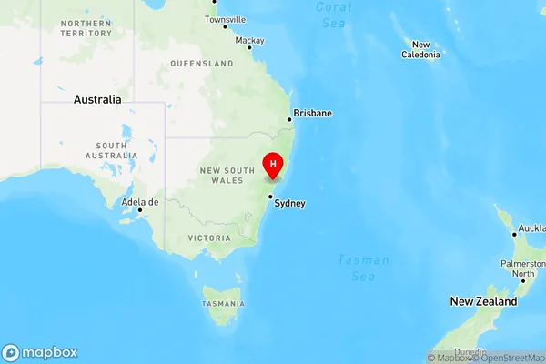 Windermere,New South Wales Region Map