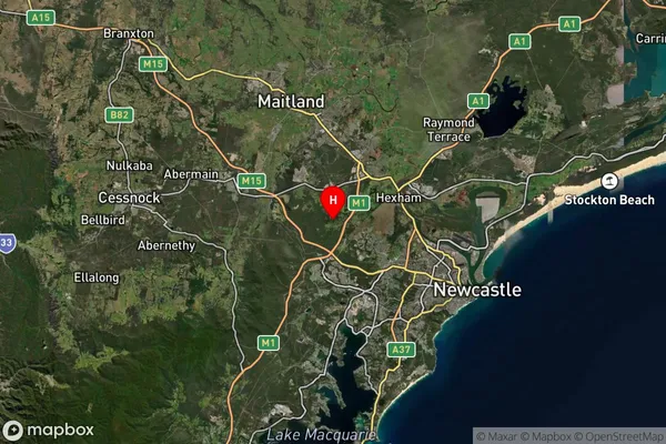 Stockrington,New South Wales Satellite Map