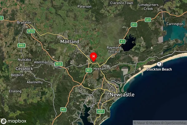 Tarro,New South Wales Satellite Map