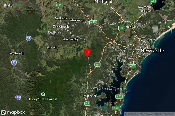 Brunkerville,New South Wales Satellite Map