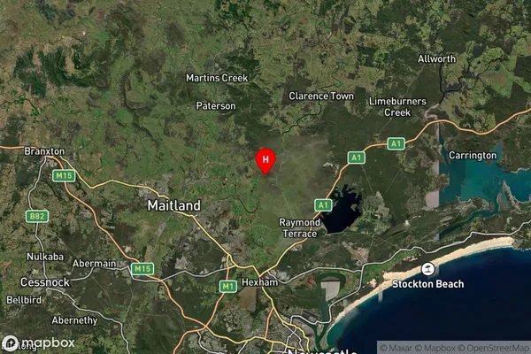 Brandy Hill,New South Wales Satellite Map