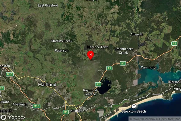 East Seaham,New South Wales Satellite Map