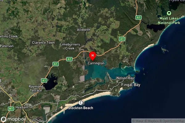 Tahlee,New South Wales Satellite Map