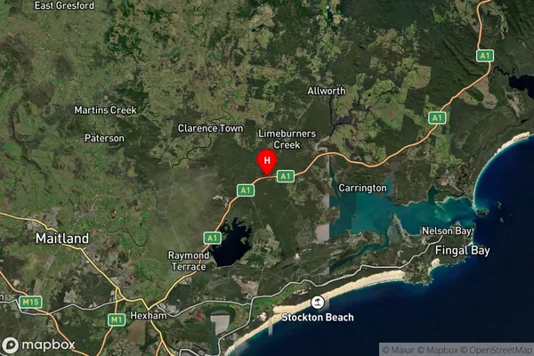 Twelve Mile Creek,New South Wales Satellite Map