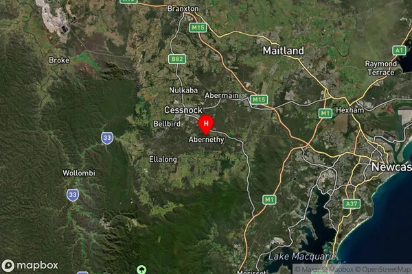 Abernethy,New South Wales Satellite Map