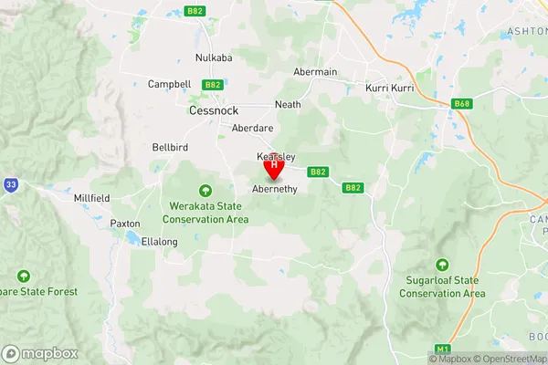 Abernethy,New South Wales Area Map