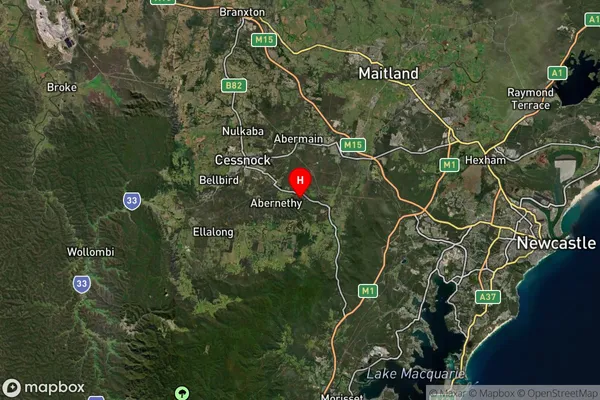 Elrington,New South Wales Satellite Map