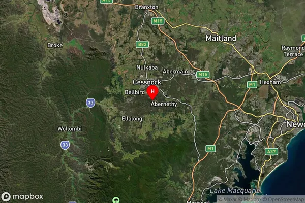 Kitchener,New South Wales Satellite Map