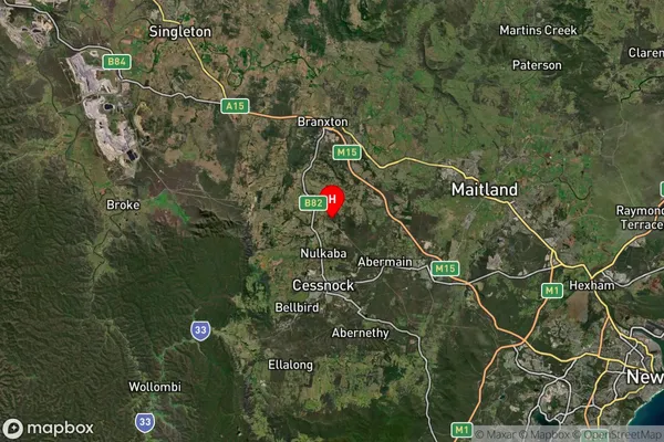 Lovedale,New South Wales Satellite Map