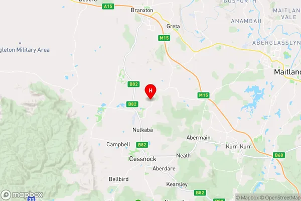 Lovedale,New South Wales Area Map