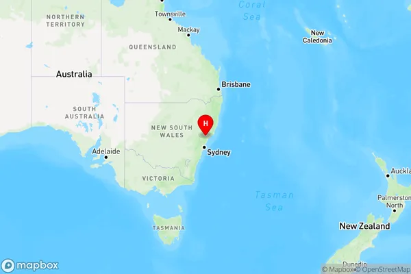 Lovedale,New South Wales Region Map