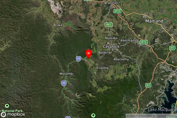 Millfield,New South Wales Satellite Map