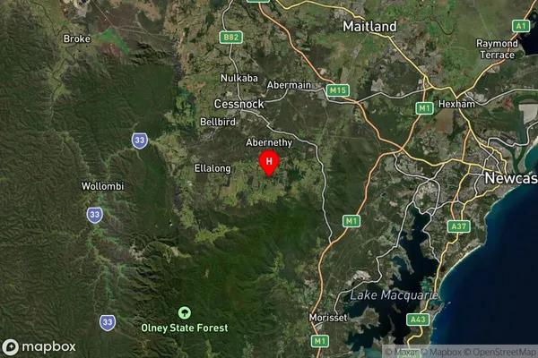 Quorrobolong,New South Wales Satellite Map