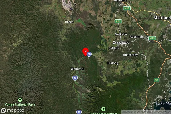 Sweetmans Creek,New South Wales Satellite Map