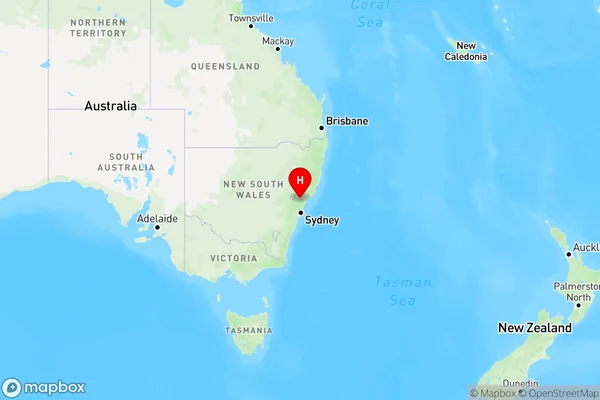 Wollombi,New South Wales Region Map