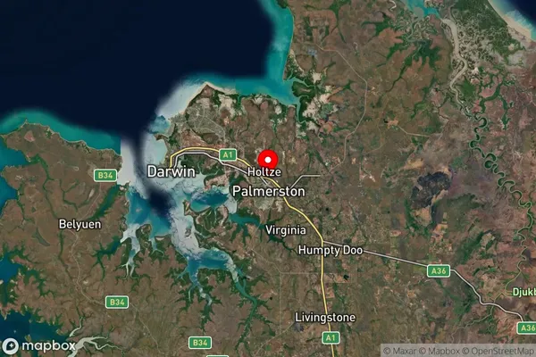 Yarrawonga,Northern Territory Satellite Map