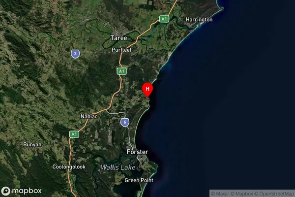 Red Head,New South Wales Satellite Map