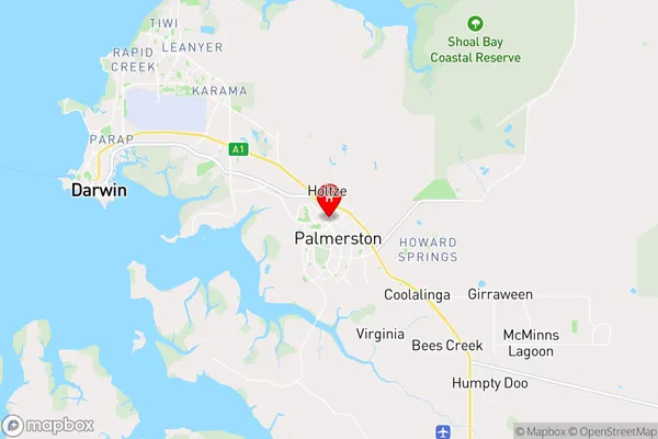 Palmerston,Northern Territory Area Map