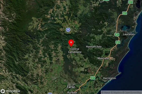 Upper Lansdowne,New South Wales Satellite Map