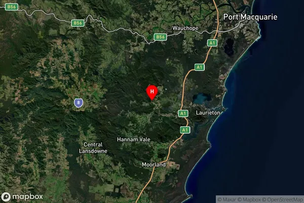 Upsalls Creek,New South Wales Satellite Map