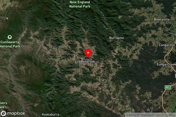 Bellbrook,New South Wales Satellite Map