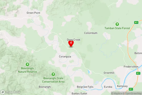 Deep Creek,New South Wales Area Map