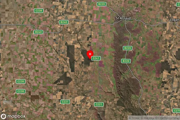 Tottington,Victoria Satellite Map