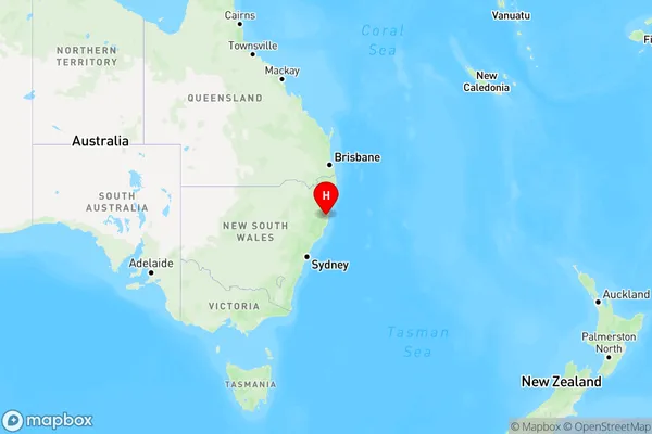 Dondingalong,New South Wales Region Map