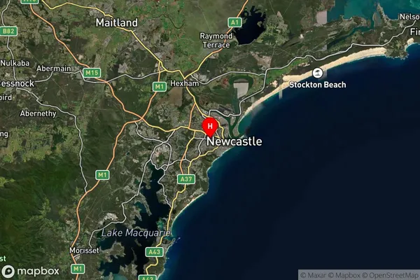 Broadmeadow,New South Wales Satellite Map