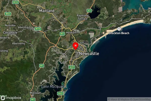 Lambton,New South Wales Satellite Map