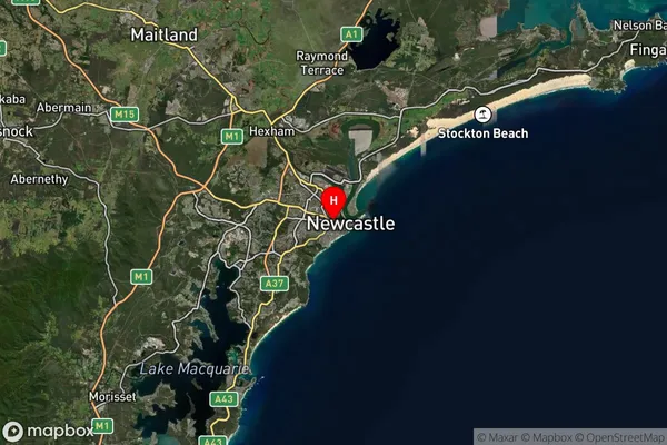 Newcastle West,New South Wales Satellite Map