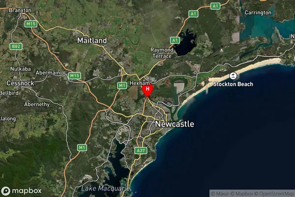 Sandgate,New South Wales Satellite Map