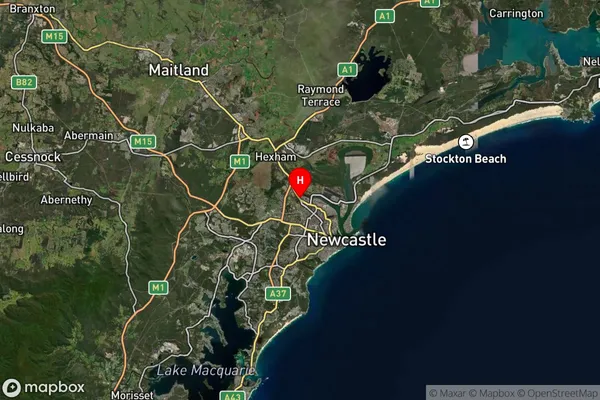 Warabrook,New South Wales Satellite Map