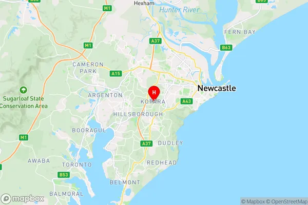 Kotara East,New South Wales Area Map