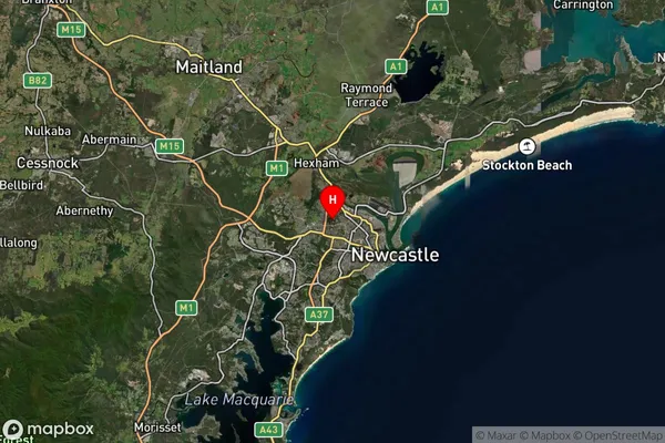 Newcastle University,New South Wales Satellite Map