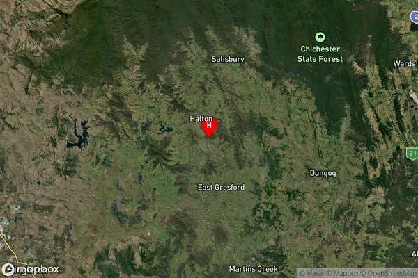 Allynbrook,New South Wales Satellite Map