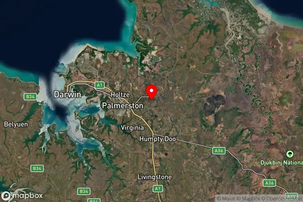 Virginia,Northern Territory Satellite Map