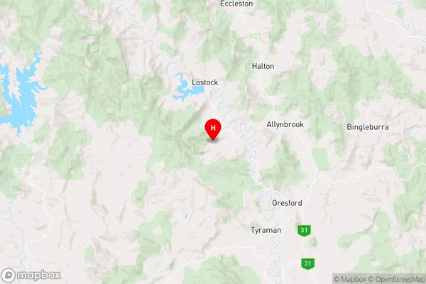 Mount Rivers,New South Wales Area Map