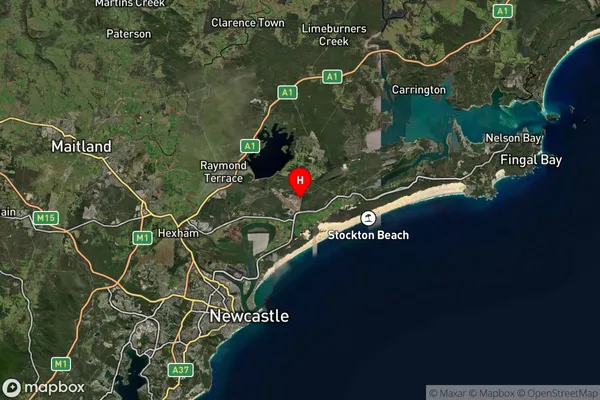 Williamtown Raaf,New South Wales Satellite Map