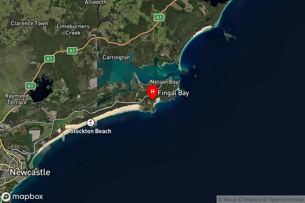 One Mile,New South Wales Satellite Map