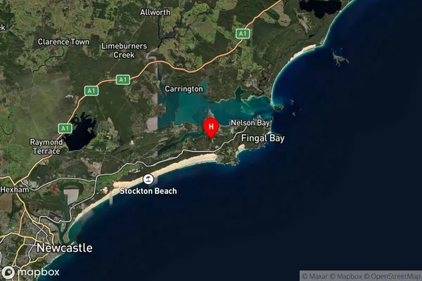 Taylors Beach,New South Wales Satellite Map