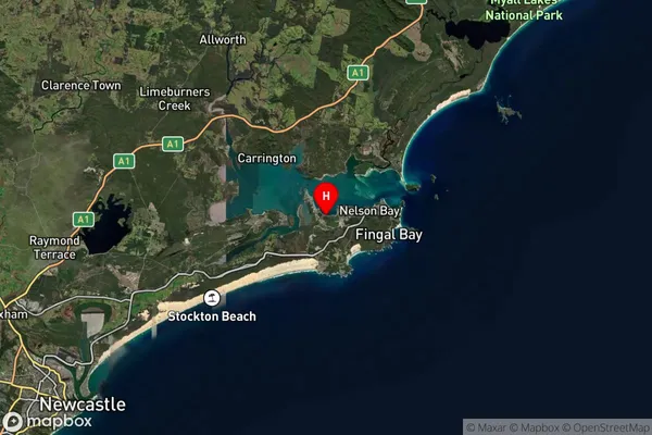 Salamander Bay,New South Wales Satellite Map