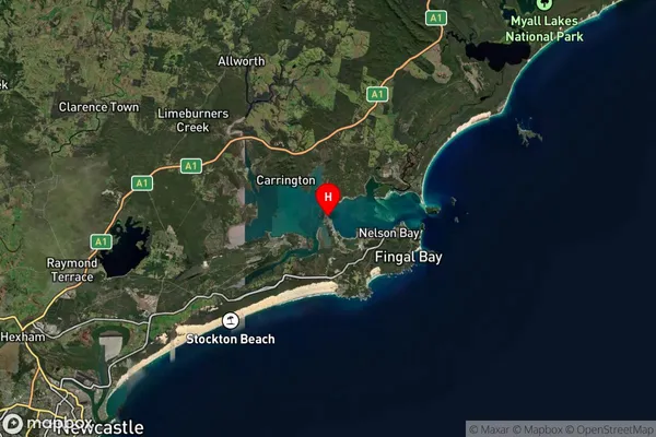 Soldiers Point,New South Wales Satellite Map